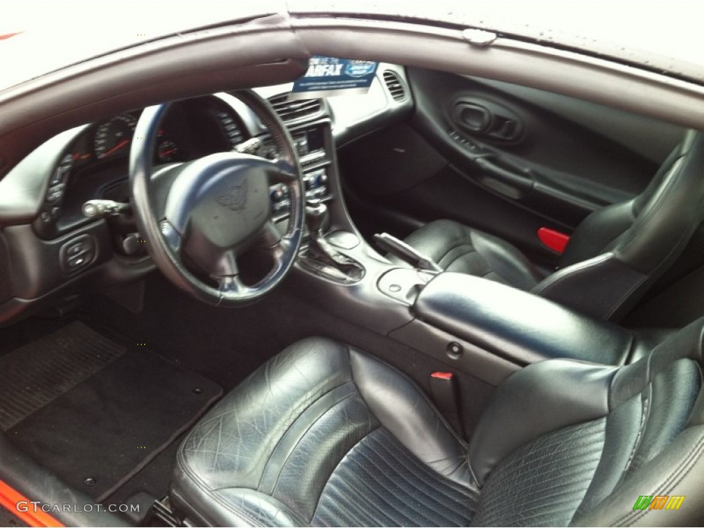 Black Interior 2000 Chevrolet Corvette Coupe Photo #78522308