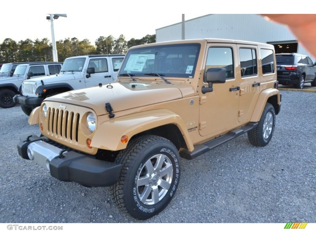 2013 Wrangler Unlimited Sahara 4x4 - Dune / Black photo #1