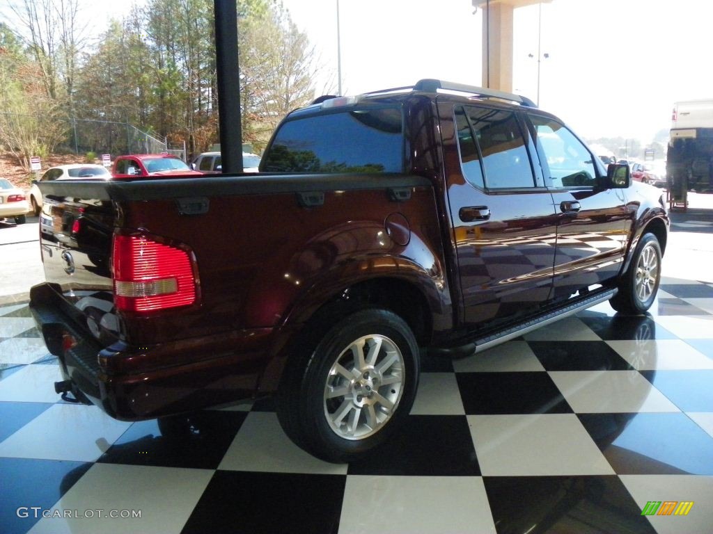 2007 Explorer Sport Trac Limited - Dark Cherry Metallic / Camel photo #6