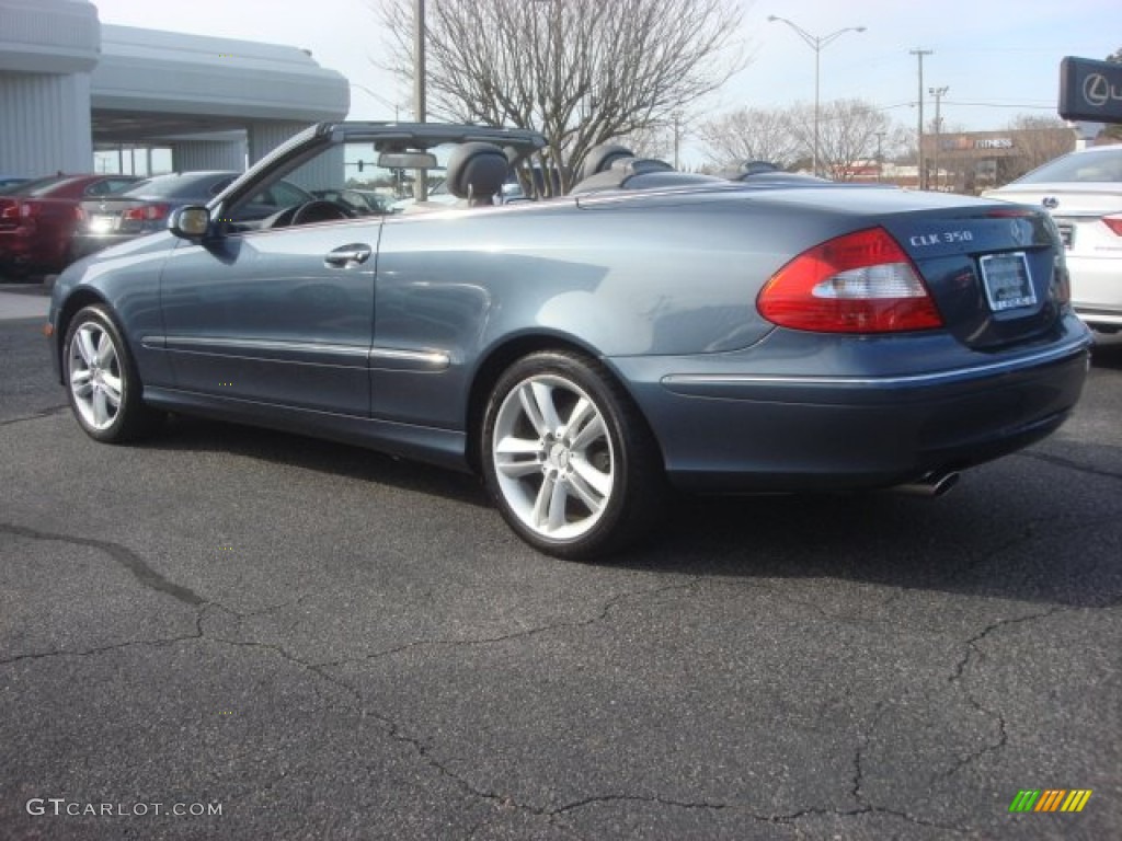 2006 CLK 350 Cabriolet - Cadet Blue Metallic / Ash photo #5