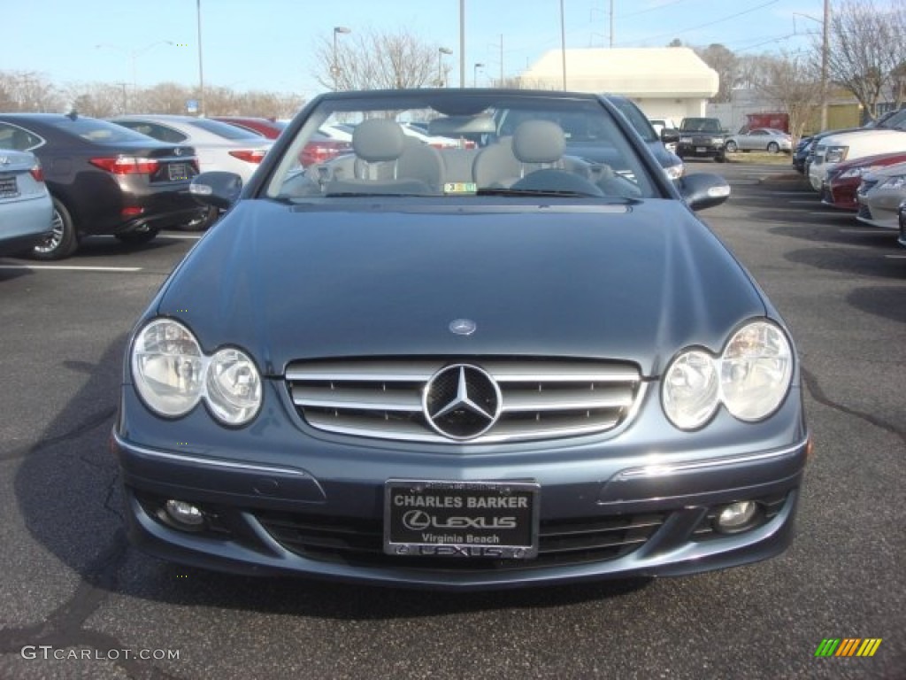 2006 CLK 350 Cabriolet - Cadet Blue Metallic / Ash photo #7