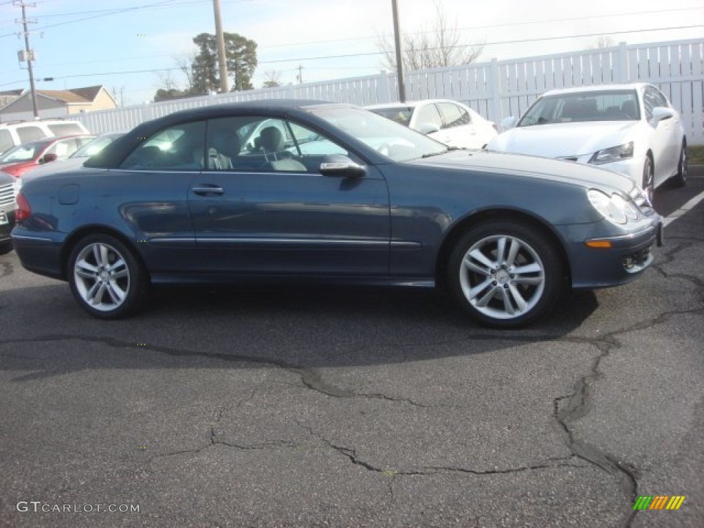 2006 CLK 350 Cabriolet - Cadet Blue Metallic / Ash photo #26