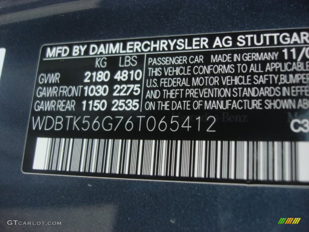 2006 CLK 350 Cabriolet - Cadet Blue Metallic / Ash photo #28