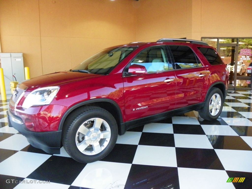 2007 Acadia SLT - Red Jewel Tintcoat / Titanium photo #3