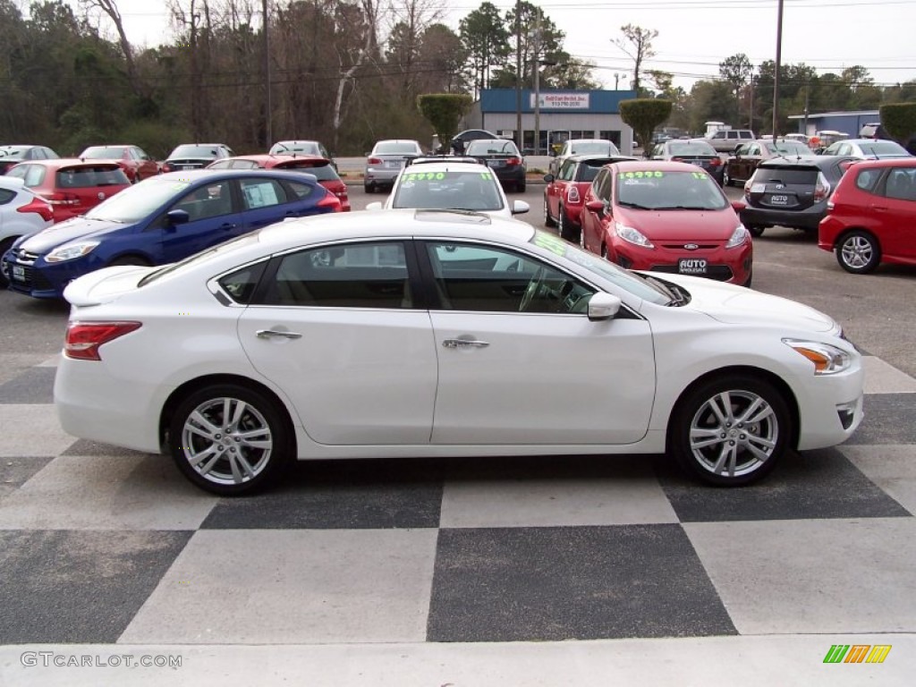 2013 Altima 3.5 SL - Pearl White / Beige photo #3