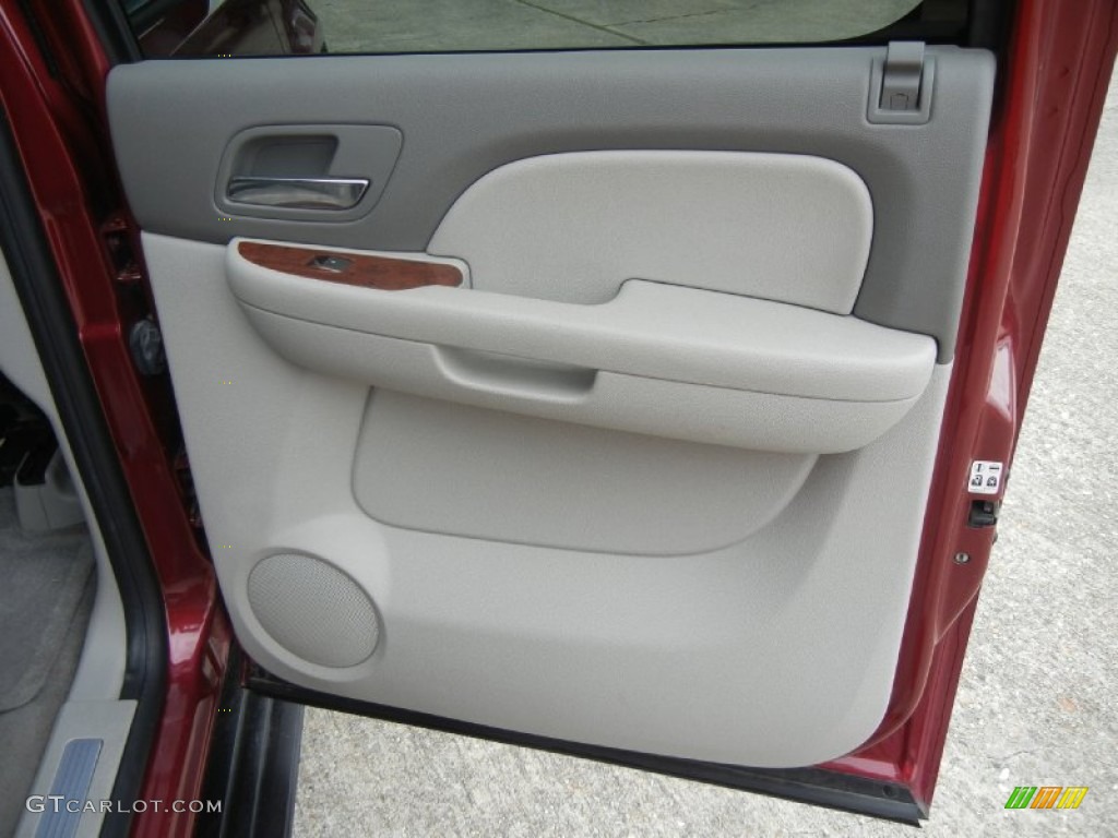 2009 Chevrolet Suburban LTZ Light Titanium/Dark Titanium Door Panel Photo #78526650
