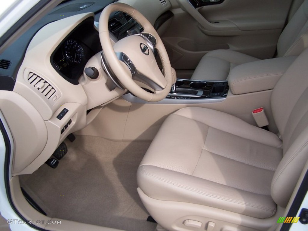 2013 Altima 3.5 SL - Pearl White / Beige photo #11