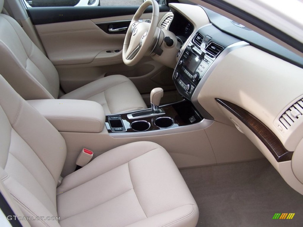2013 Altima 3.5 SL - Pearl White / Beige photo #14