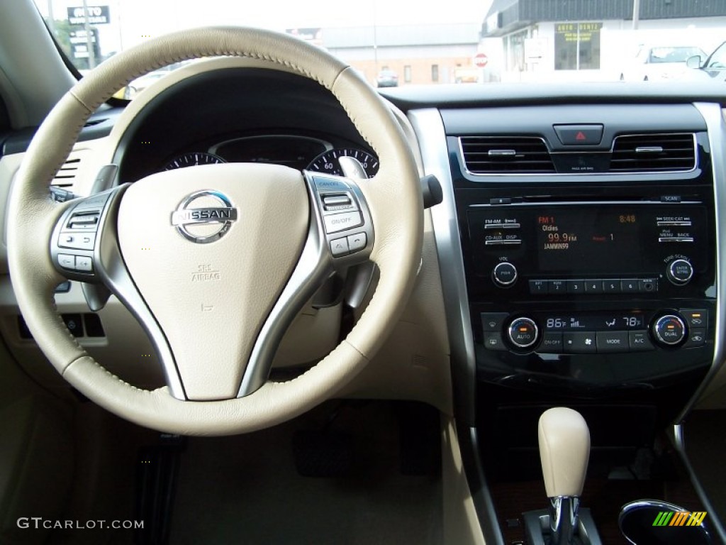 2013 Altima 3.5 SL - Pearl White / Beige photo #16