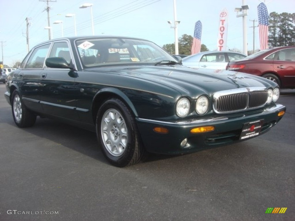 British Racing Green Jaguar XJ