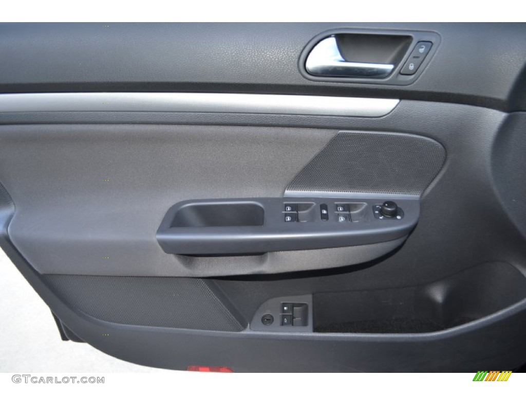 2009 Volkswagen Jetta S Sedan Anthracite Door Panel Photo #78528660