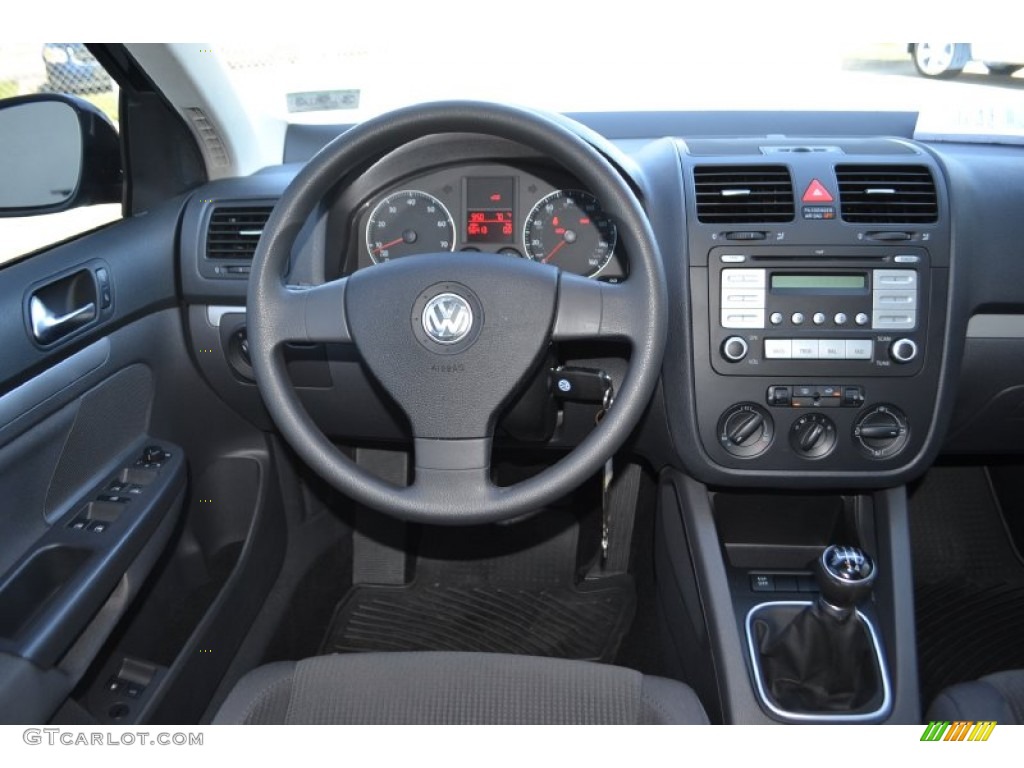 2009 Jetta S Sedan - Black Uni / Anthracite photo #15