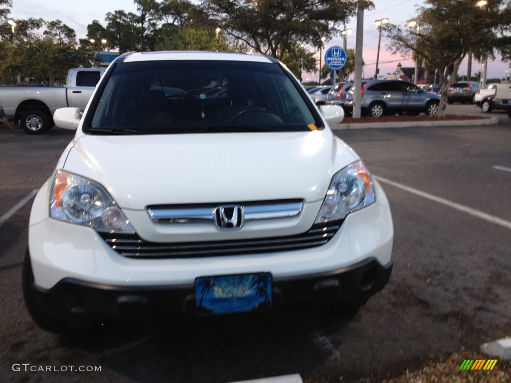 2007 CR-V EX-L - Taffeta White / Gray photo #3