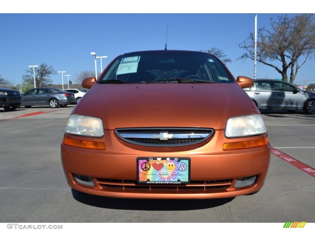 2007 Aveo 5 LS Hatchback - Spicy Orange / Charcoal Black photo #8
