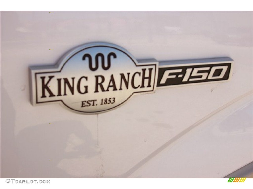 2010 F150 King Ranch SuperCrew - White Platinum Metallic Tri Coat / Chapparal Leather photo #2