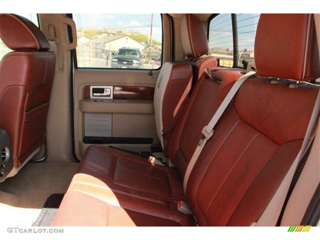 2010 F150 King Ranch SuperCrew - White Platinum Metallic Tri Coat / Chapparal Leather photo #14