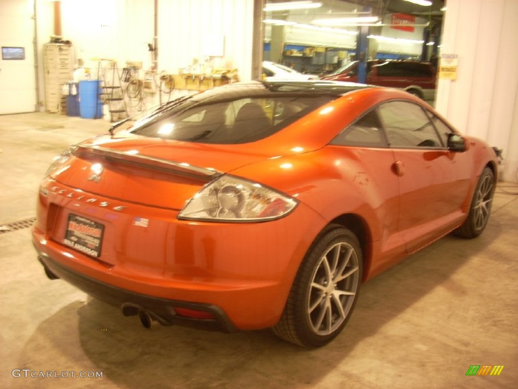 2012 Eclipse GS Coupe - Sunset Pearlescent / Dark Charcoal photo #10
