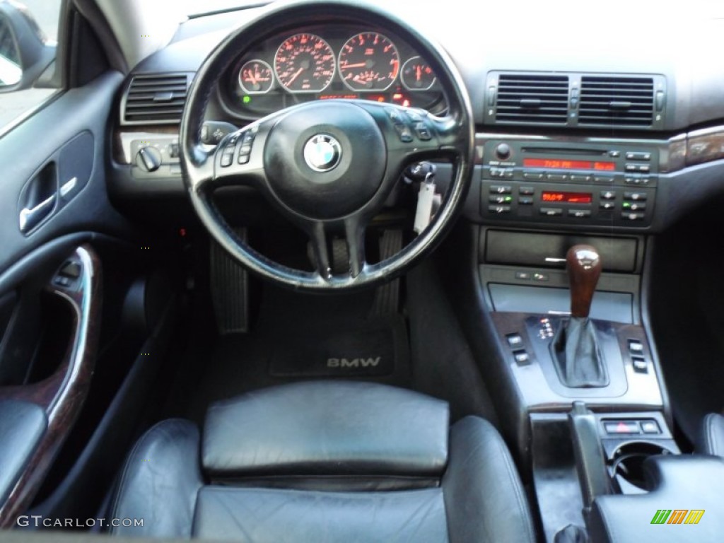 2002 3 Series 330i Coupe - Steel Grey Metallic / Black photo #7