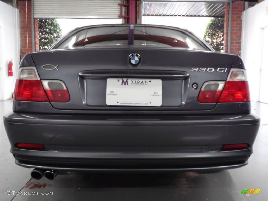 2002 3 Series 330i Coupe - Steel Grey Metallic / Black photo #20