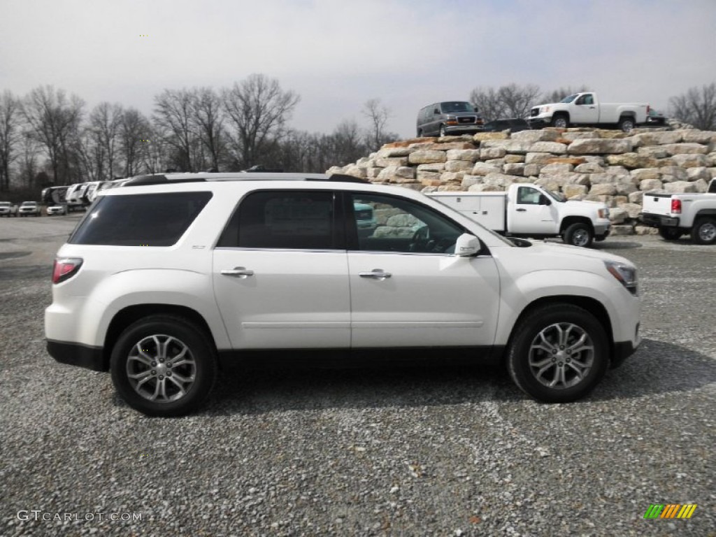 White Diamond Tricoat GMC Acadia