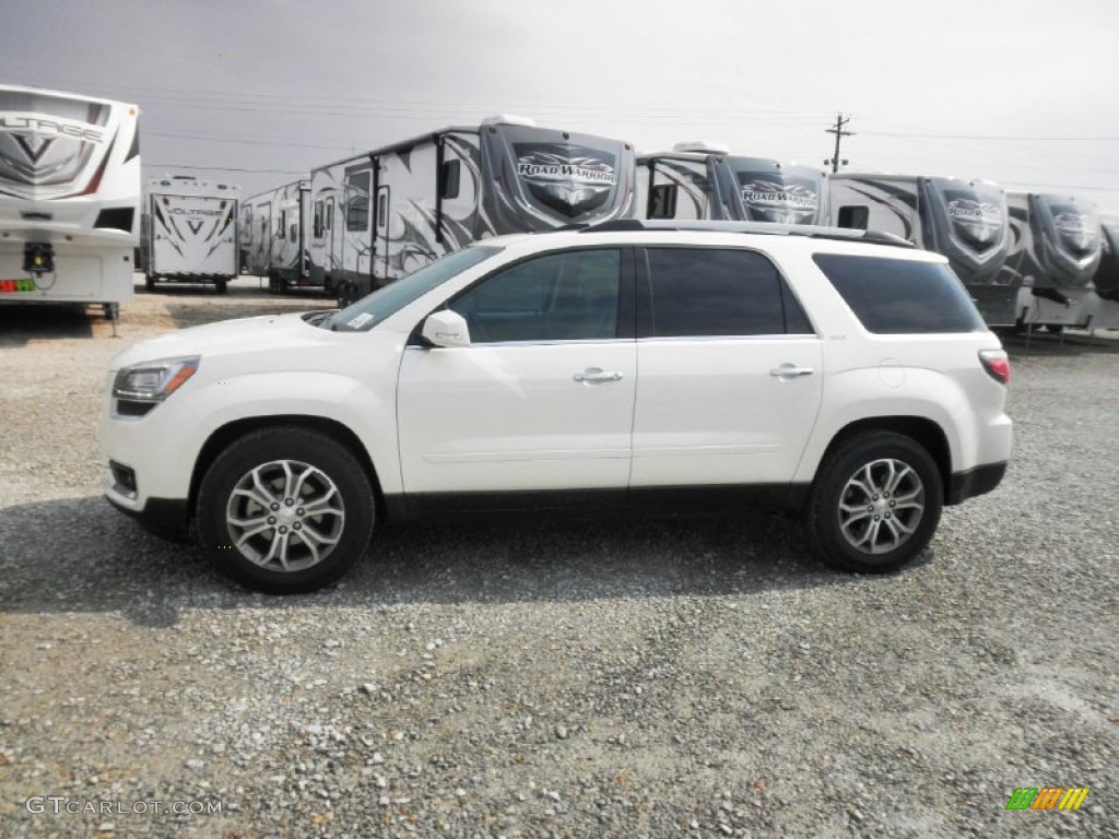 White Diamond Tricoat 2013 GMC Acadia SLT AWD Exterior Photo #78531504