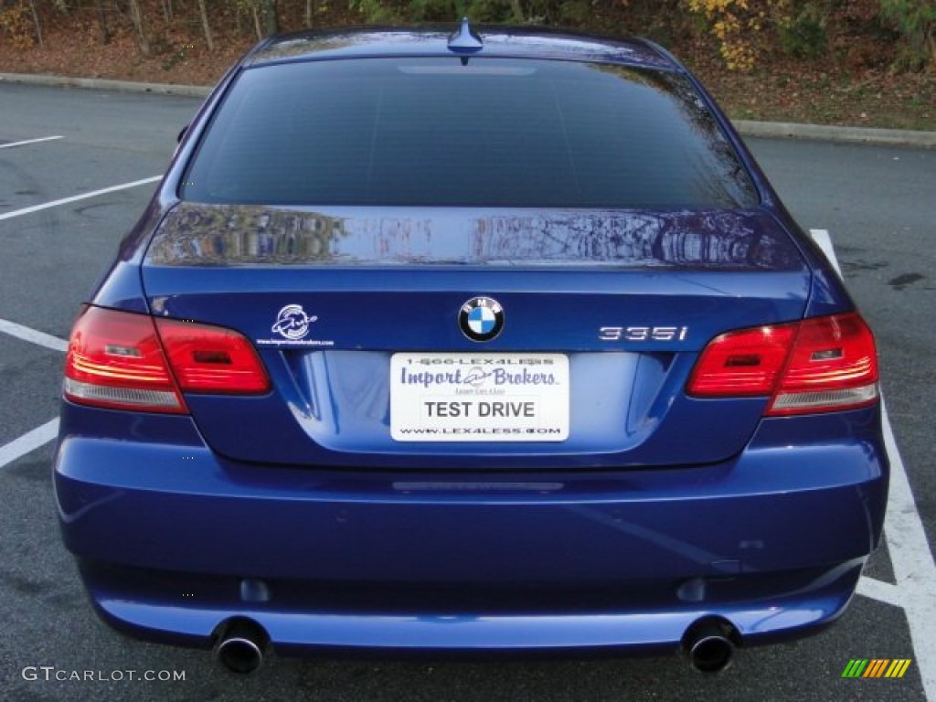 2007 3 Series 335i Coupe - Montego Blue Metallic / Saddle Brown/Black photo #9