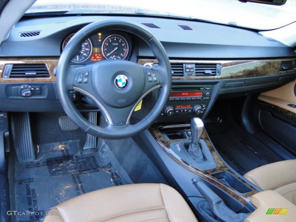 2007 BMW 3 Series 335i Coupe Saddle Brown/Black Dashboard Photo #78532454