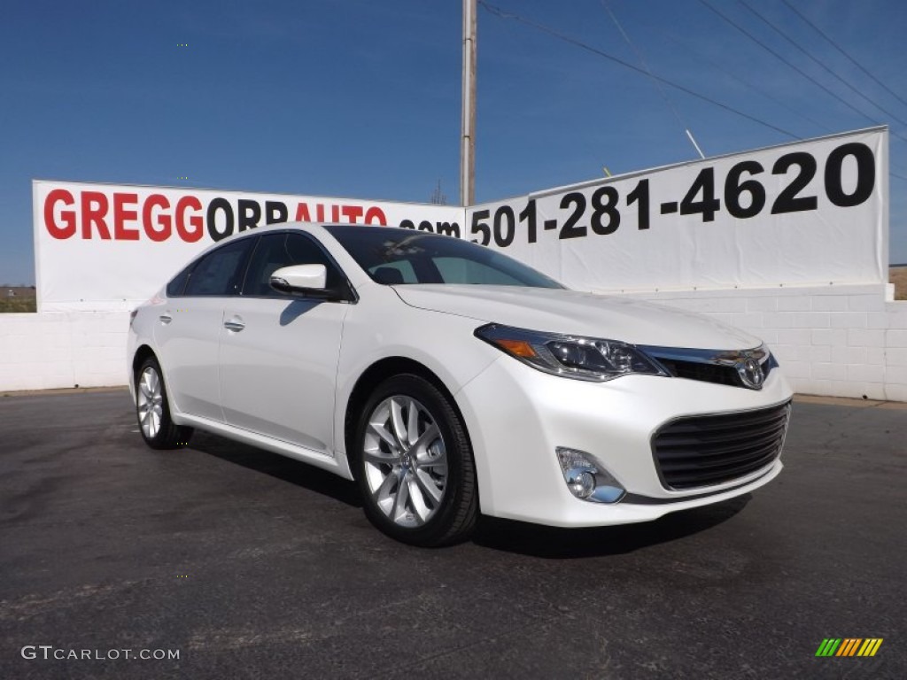 2013 Avalon Limited - Blizzard White Pearl / Light Gray photo #1