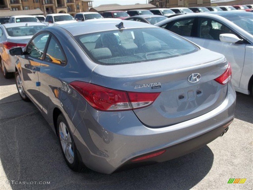 2013 Elantra Coupe GS - Titanium Gray Metallic / Gray photo #3