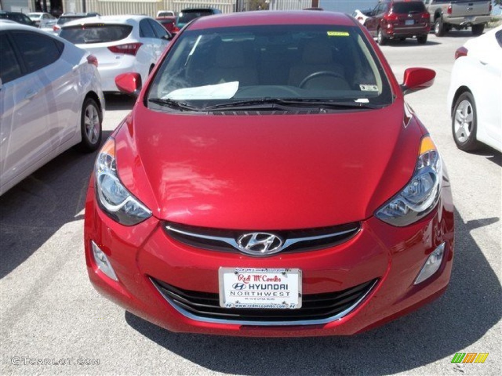 2013 Elantra GLS - Red Allure / Beige photo #1