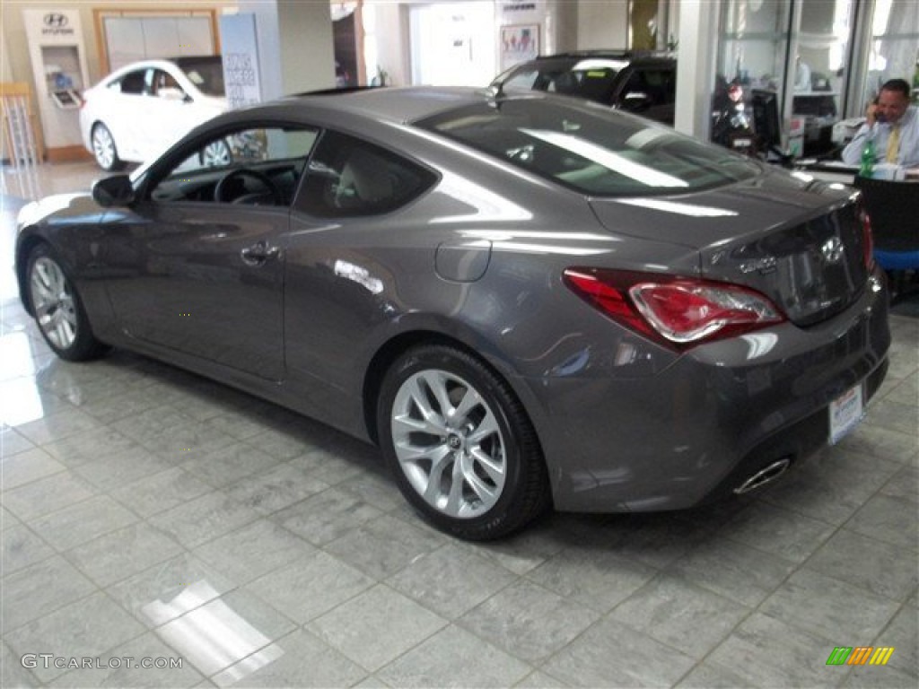 2013 Genesis Coupe 2.0T Premium - Gran Premio Gray / Gray Leather/Gray Cloth photo #5