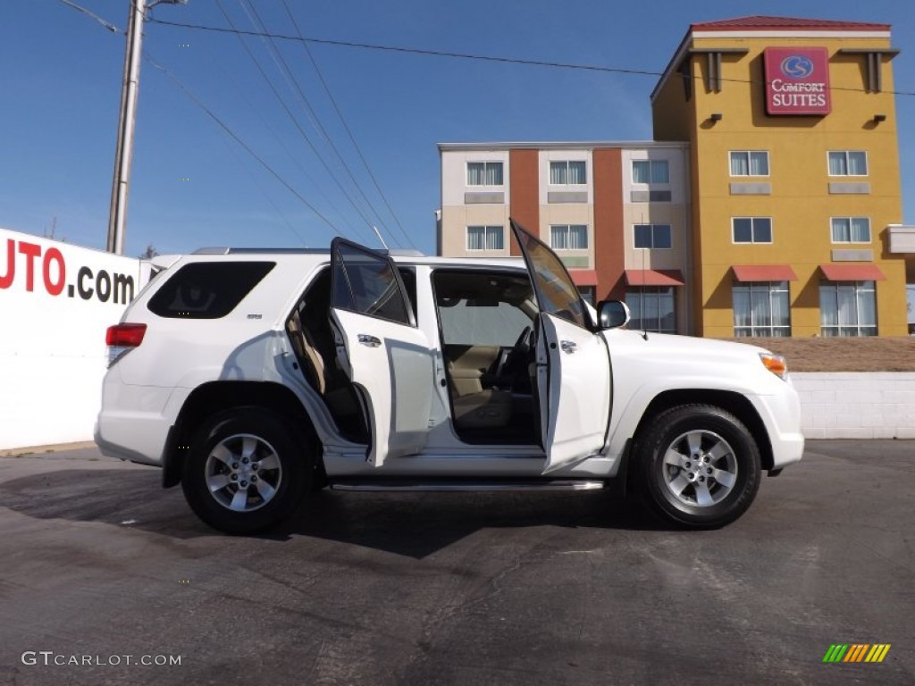 2013 4Runner SR5 - Blizzard White Pearl / Sand Beige Leather photo #10