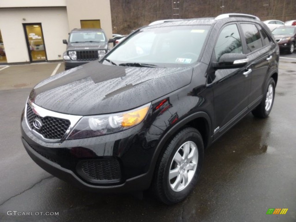 Ebony Black 2013 Kia Sorento LX V6 AWD Exterior Photo #78534150