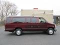 2009 Royal Red Metallic Ford E Series Van E350 Super Duty XLT Extended Passenger  photo #9