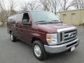 2009 Royal Red Metallic Ford E Series Van E350 Super Duty XLT Extended Passenger  photo #11