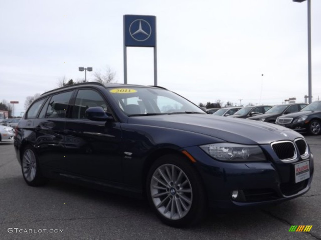 2011 3 Series 328i xDrive Sports Wagon - Deep Sea Blue Metallic / Gray Dakota Leather photo #3