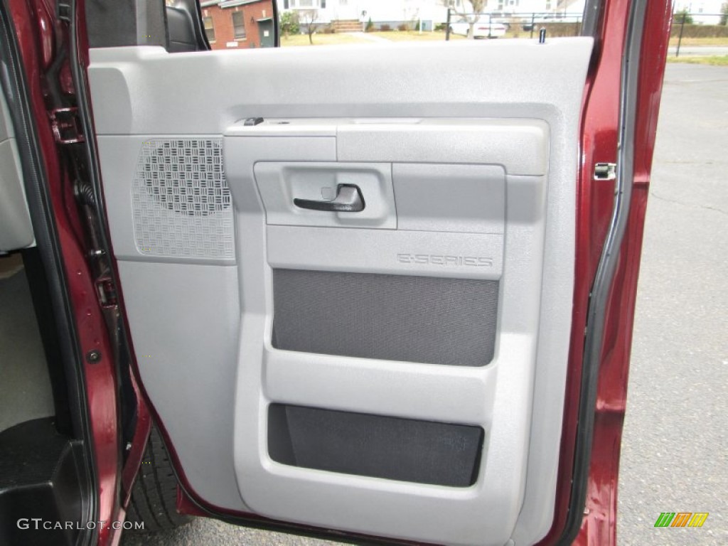 2009 Ford E Series Van E350 Super Duty XLT Extended Passenger Medium Flint Door Panel Photo #78535278
