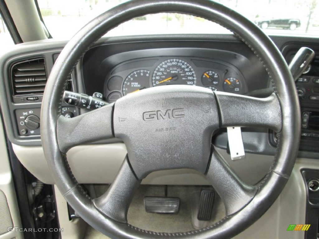 2004 GMC Yukon SLT 4x4 Pewter/Dark Pewter Steering Wheel Photo #78535746