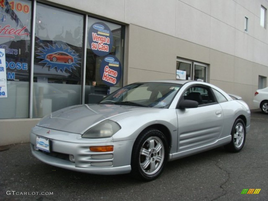 2000 Eclipse GT Coupe - Sterling Silver Metallic / Black photo #1