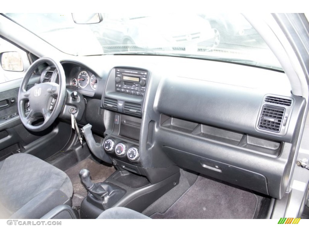 2005 Honda CR-V EX 4WD Black Dashboard Photo #78543015