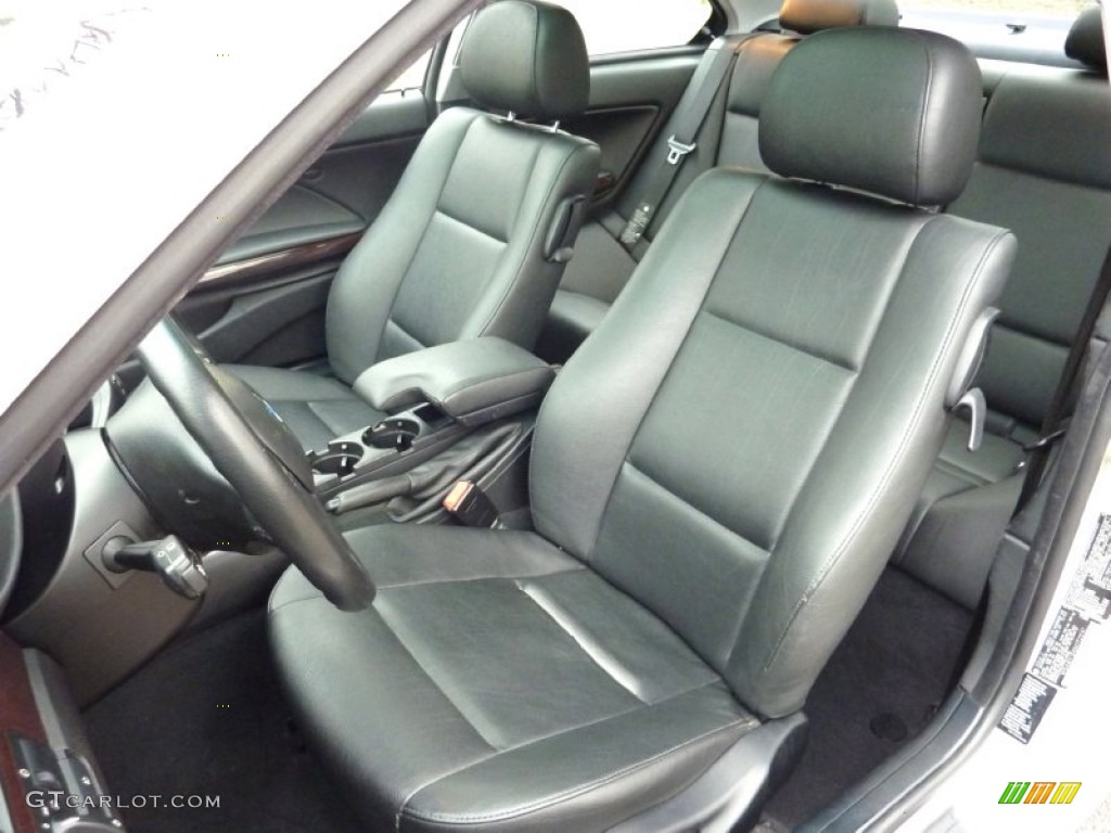 Black Interior 2004 BMW 3 Series 325i Coupe Photo #78543174