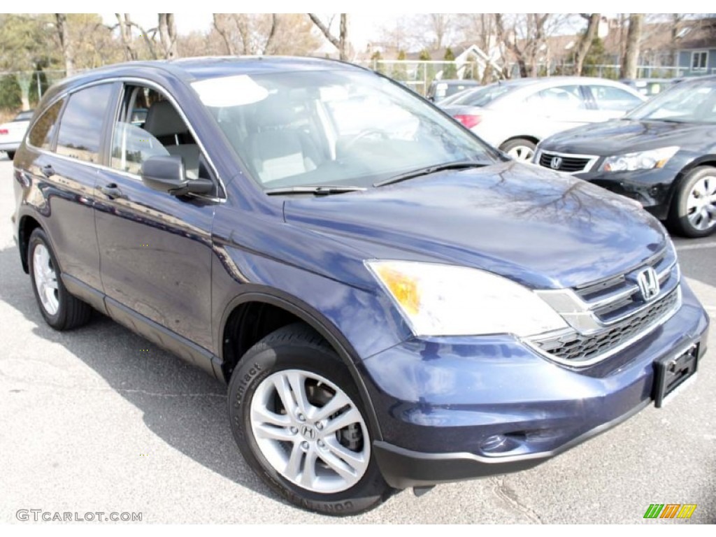 2011 CR-V EX 4WD - Royal Blue Pearl / Gray photo #3