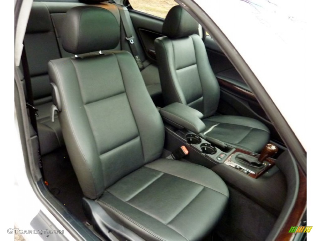 Black Interior 2004 BMW 3 Series 325i Coupe Photo #78543270