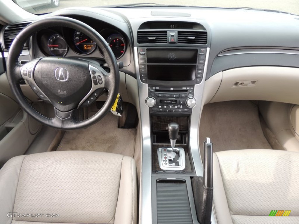 2008 Acura TL 3.2 Taupe Dashboard Photo #78543696