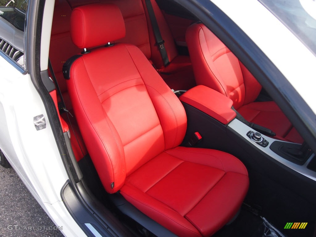 Coral Red/Black Dakota Leather Interior 2010 BMW 3 Series 328i Coupe Photo #78543884