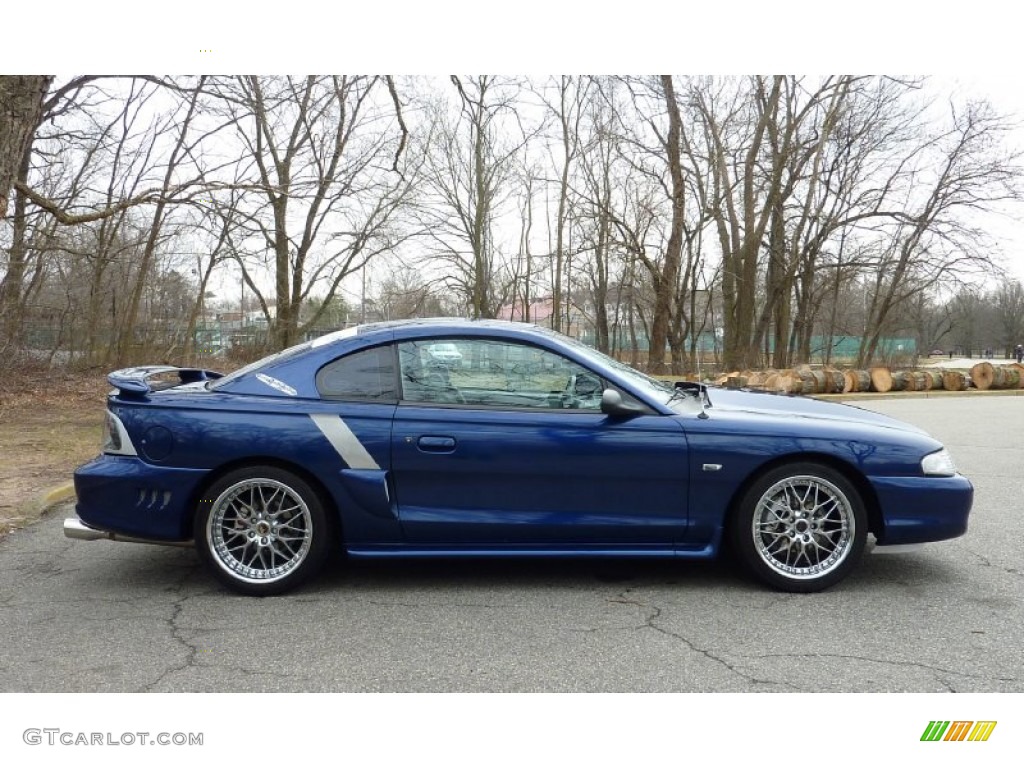 1997 Mustang GT Coupe - Moonlight Blue Metallic / Medium Graphite photo #10