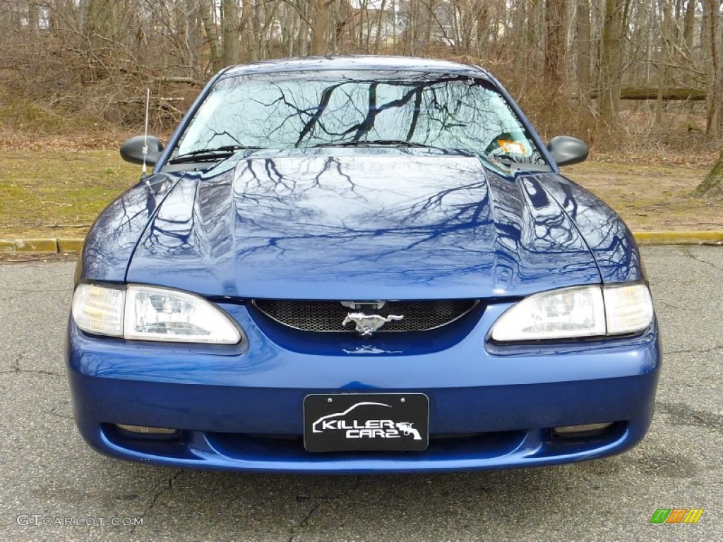 1997 Mustang GT Coupe - Moonlight Blue Metallic / Medium Graphite photo #11