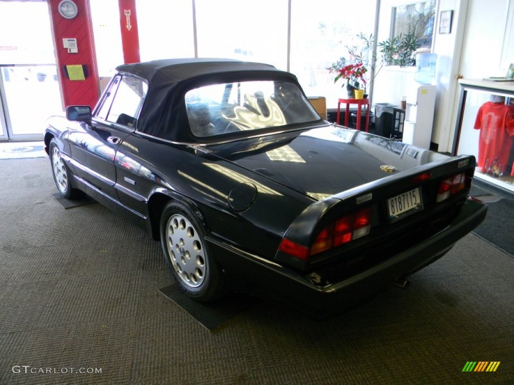 Black 1987 Alfa Romeo Spider Quadrifoglio Exterior Photo #78544965