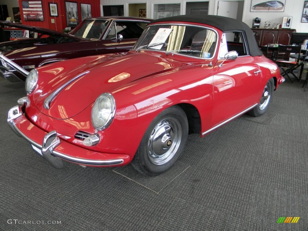 Ruby Red 1963 Porsche 356 B 1600 S Reutter Cabriolet Exterior Photo #78545082