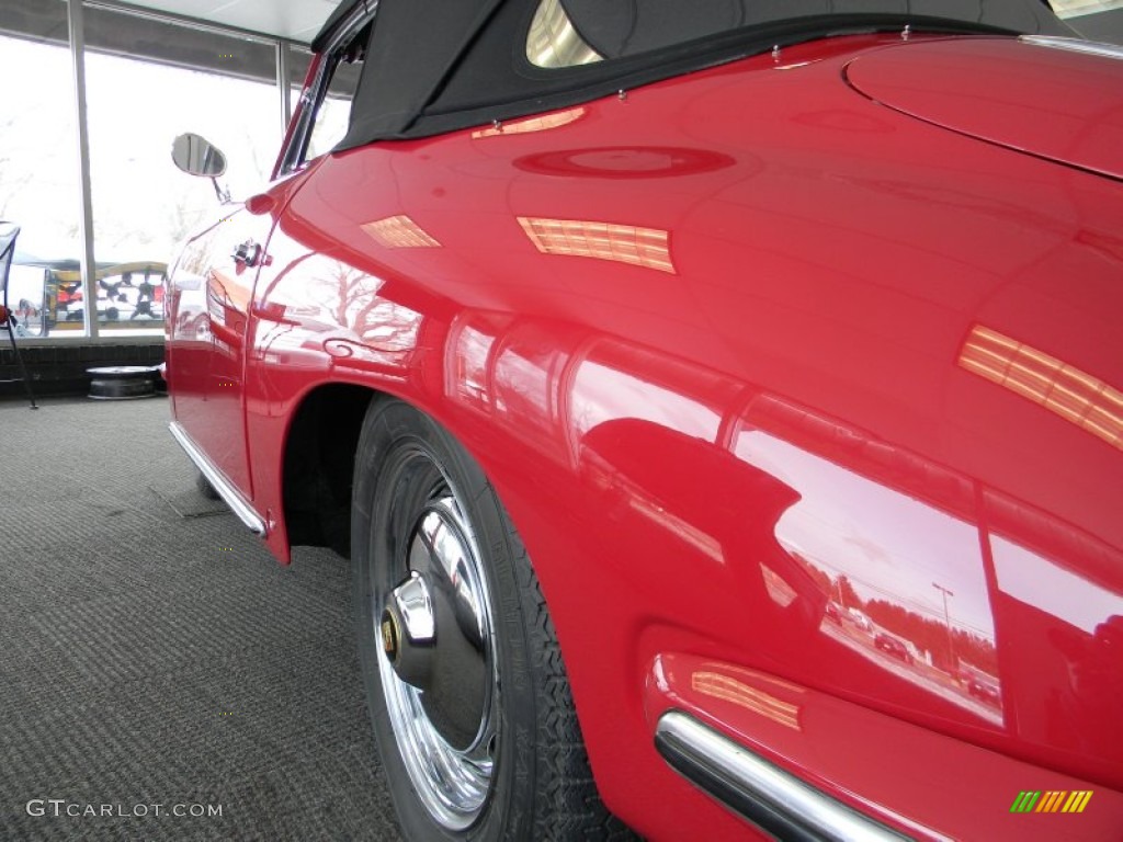 Ruby Red 1963 Porsche 356 B 1600 S Reutter Cabriolet Exterior Photo #78545094